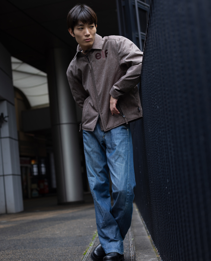 ［ブラウン］■身長178cm　体重59kg　着用サイズL