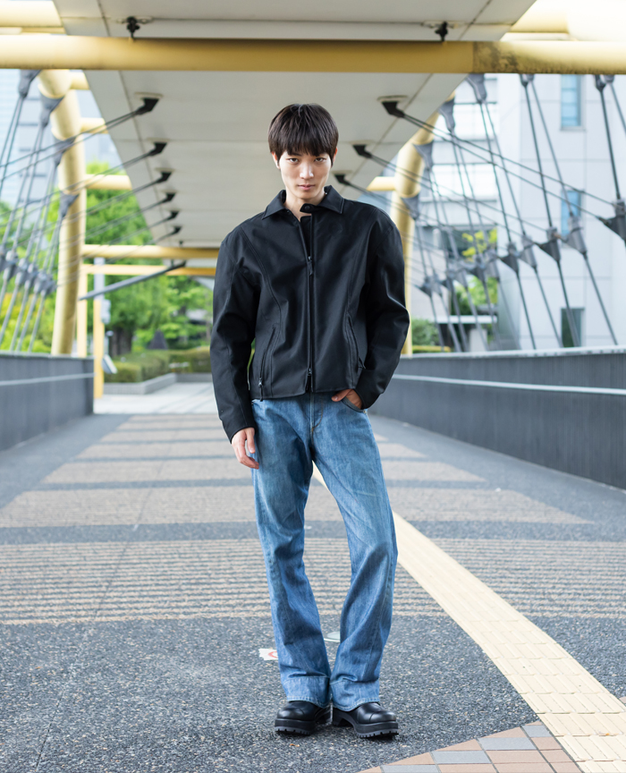 ［ブラック］■身長178cm　体重59kg　着用サイズL