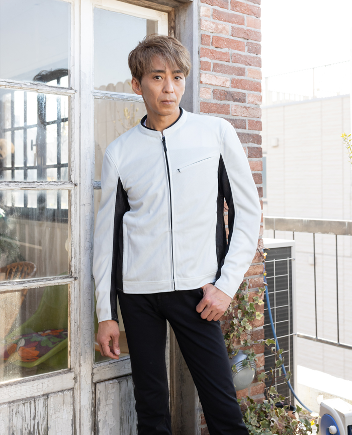 ■フロントスタイル　［ホワイト］　身長178cm　体重59kg　着用サイズL
